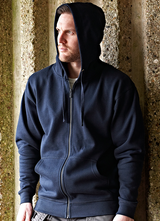 Macaw zipped hoodie
