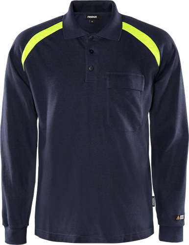 Flamestat long sleeve polo shirt 784 pfla
