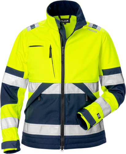 High vis softshell jacket woman class 2 4183 wyh