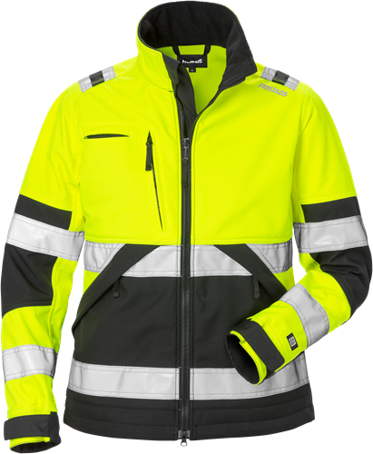 High vis softshell jacket woman class 2 4183 wyh