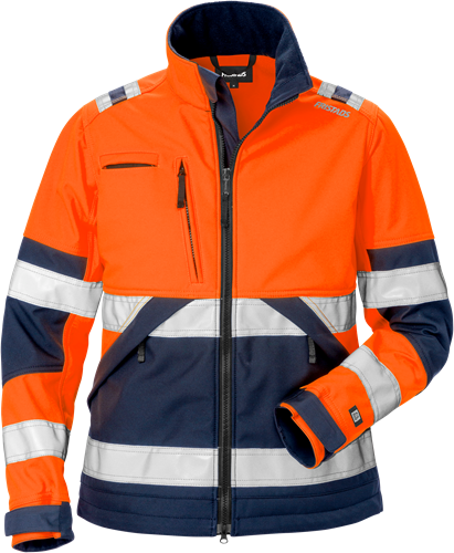 High vis softshell jacket woman class 2 4183 wyh