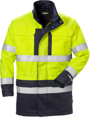 Flame high vis winter parka class 3 4589 flam