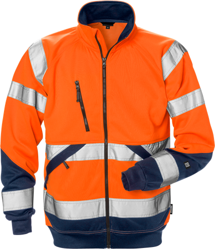 High vis sweatshirt jacket class 3 7426 shv