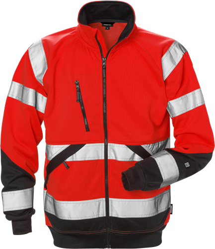High vis sweatshirt jacket class 3 7426 shv