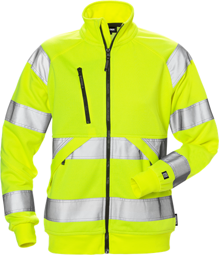 High vis sweatshirt jacket woman class 3 7427 shv