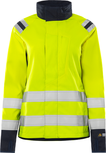 Flamestat high vis stretch softshell jacket woman class 3 4076 fss