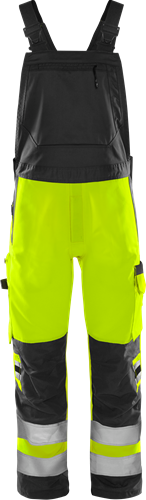 High vis green bib'n'brace class 2 1030 gplu