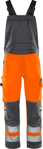 High vis green bib'n'brace class 2 1030 gplu
