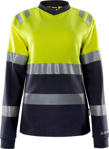 Flamestat high vis long sleeve t-shirt woman class 1 7108 tfl