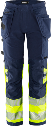 High vis green craftsman stretch trousers class 1 2643 gstp