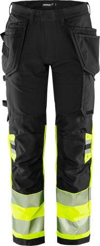 High vis green craftsman stretch trousers class 1 2643 gstp