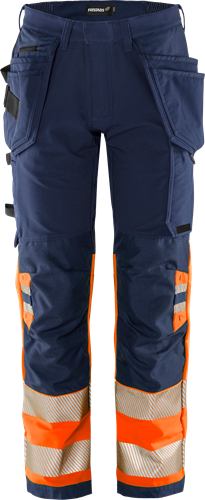High vis green craftsman stretch trousers class 1 2643 gstp