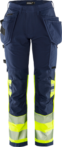 High vis green craftsman stretch trousers woman class 1 2663 gstp