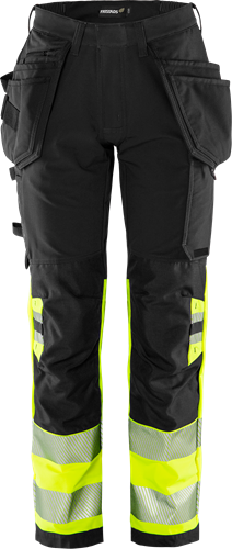 High vis green craftsman stretch trousers woman class 1 2663 gstp