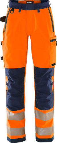 High vis Green stretch trousers woman class 2 2665 GSTP