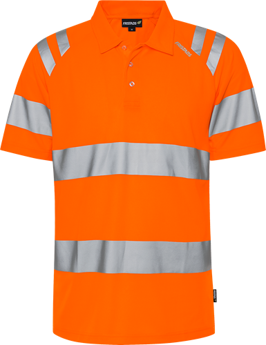 High vis green polo shirt class 3 7861 gpst