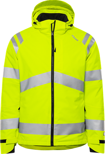 High vis green stretch winter jacket class 3 4682 glps