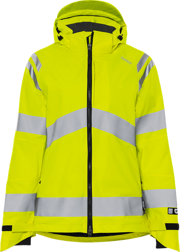 High vis green stretch shell jacket woman class 3 4681 glps