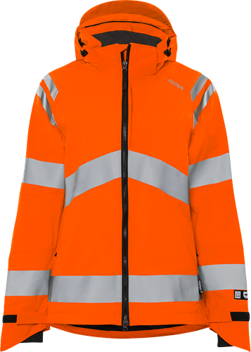 High vis green stretch shell jacket woman class 3 4681 glps