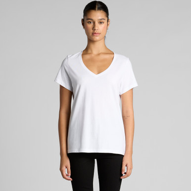Wo's maple v neck tee | 4023