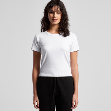 Wo's organic rib baby tee | 4074