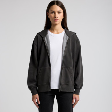 Wo's relax faded zip hood | 4170