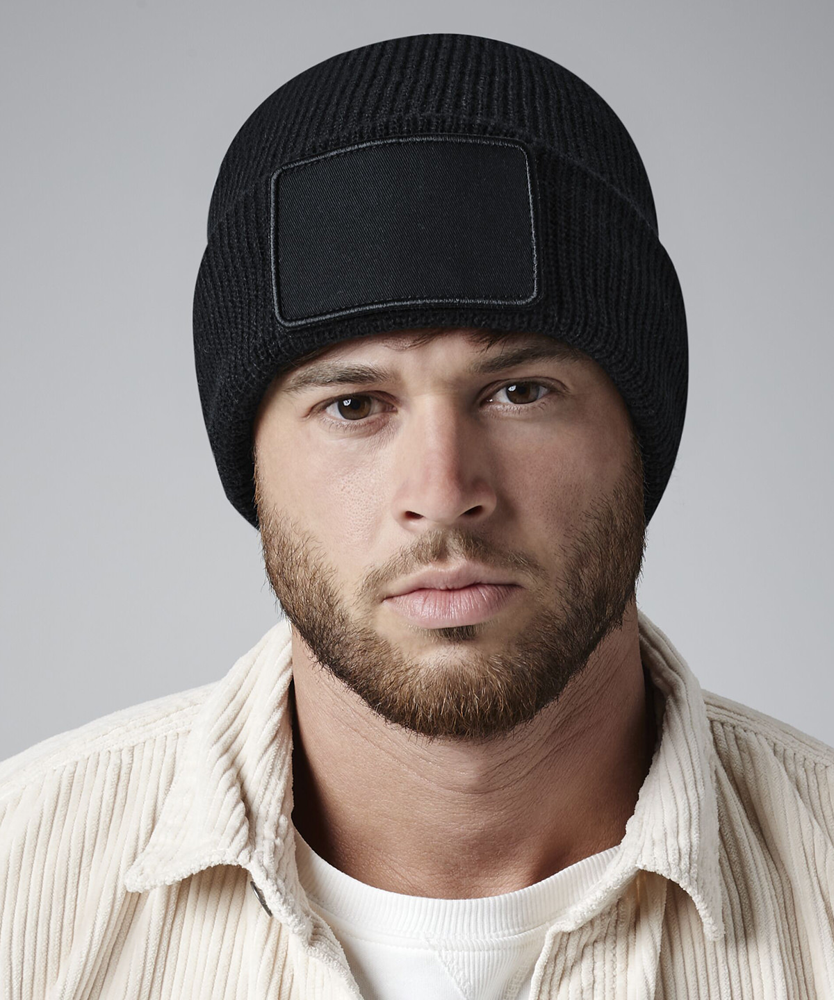 Removable patch thinsulate™ beanie