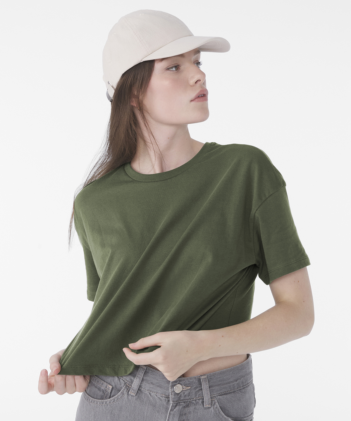 Women’s jersey crop tee