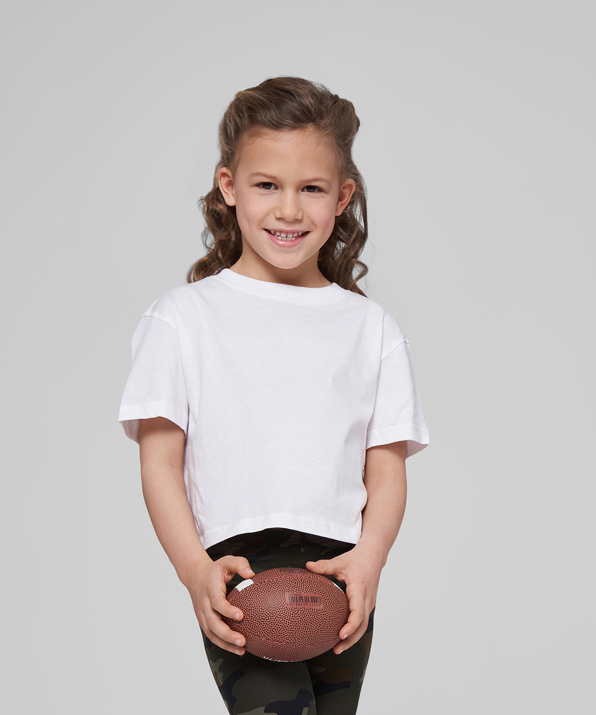 Girls cropped jersey tee