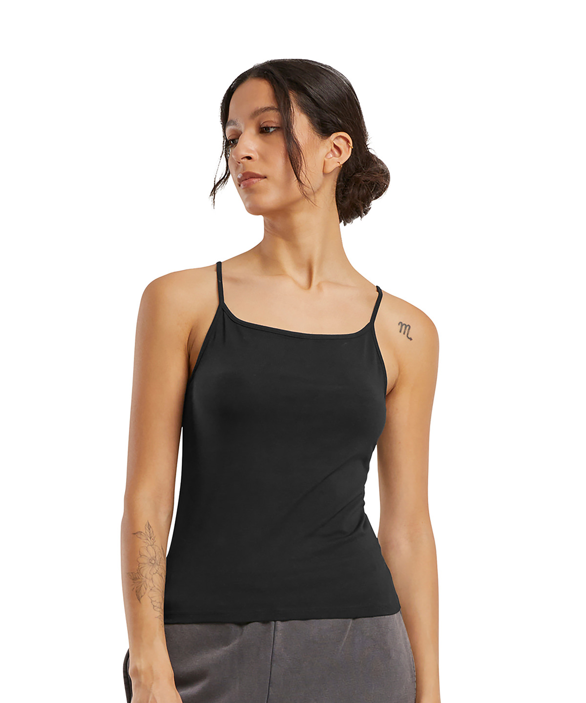 Women’s stretch jersey short slim top