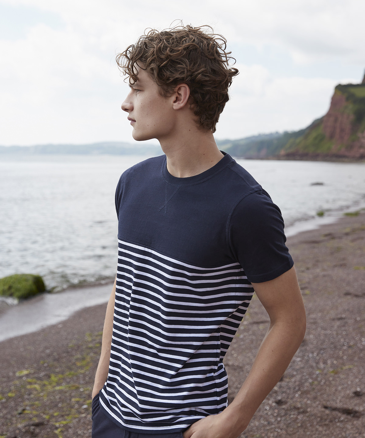 Short-sleeved breton t