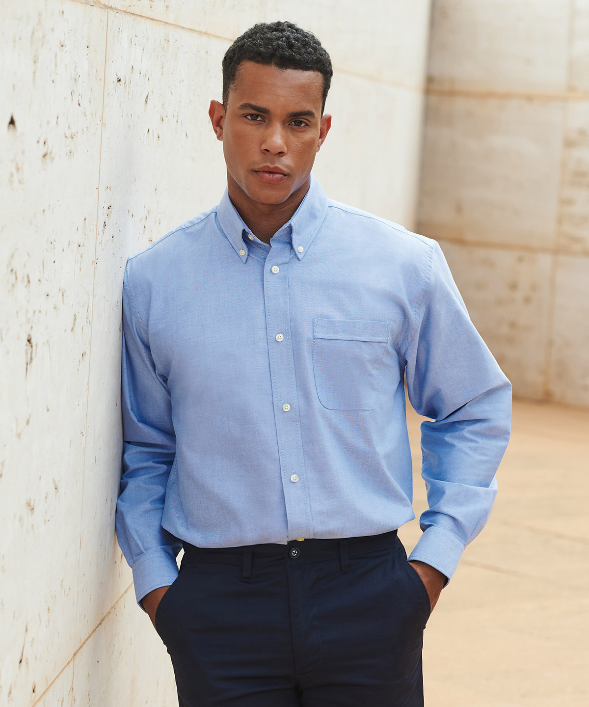 Long sleeve classic oxford shirt