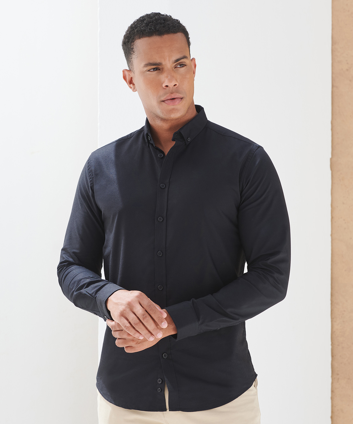 Modern long sleeve oxford shirt