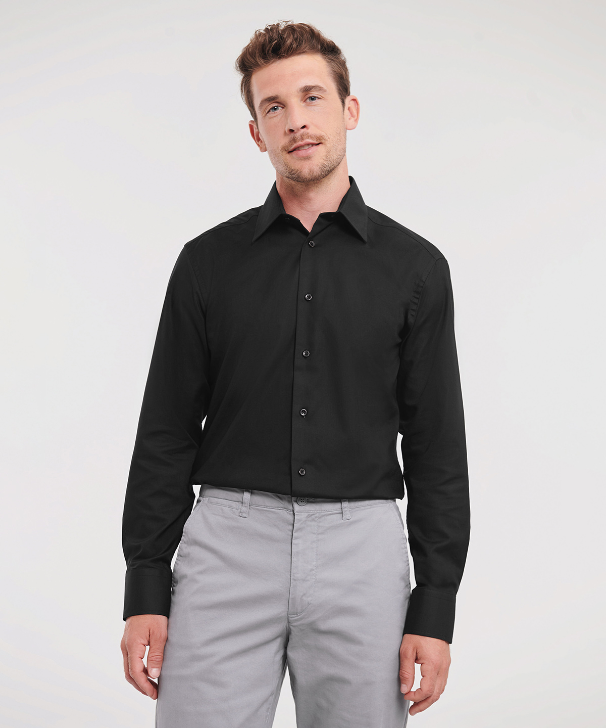 Long sleeve easycare tailored oxford shirt