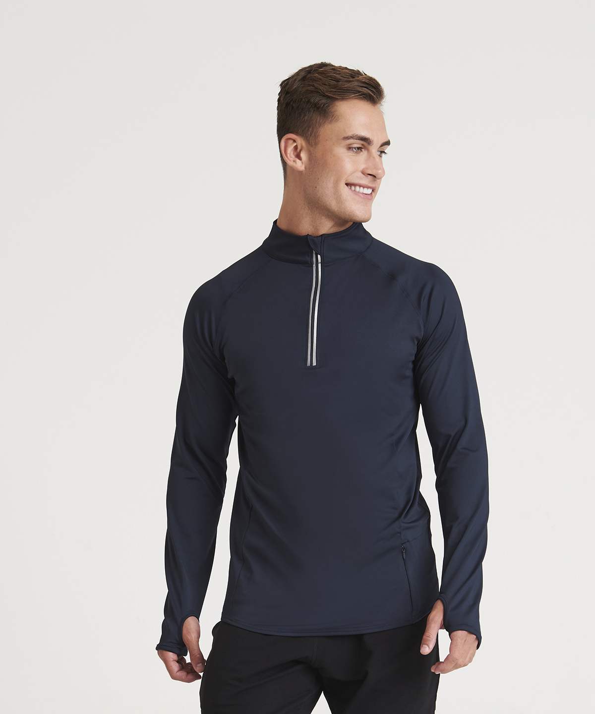 Cool flex long half-zip top