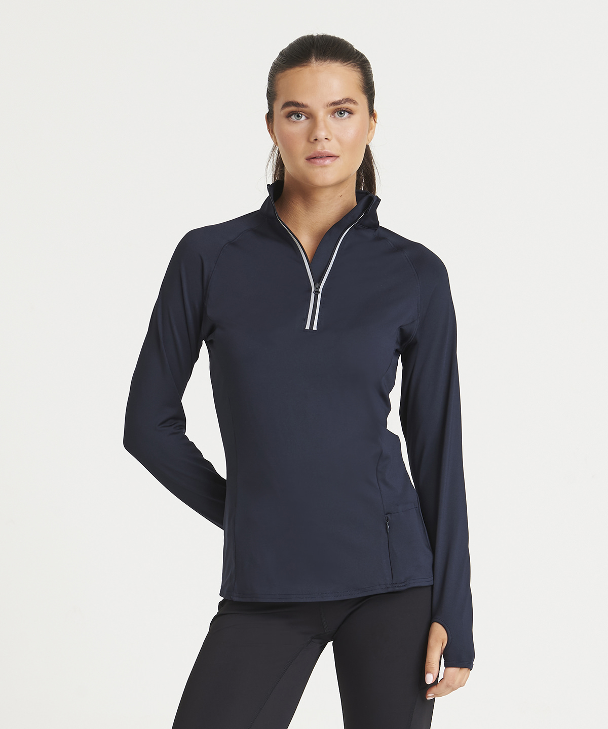 Women's cool flex long half-zip top