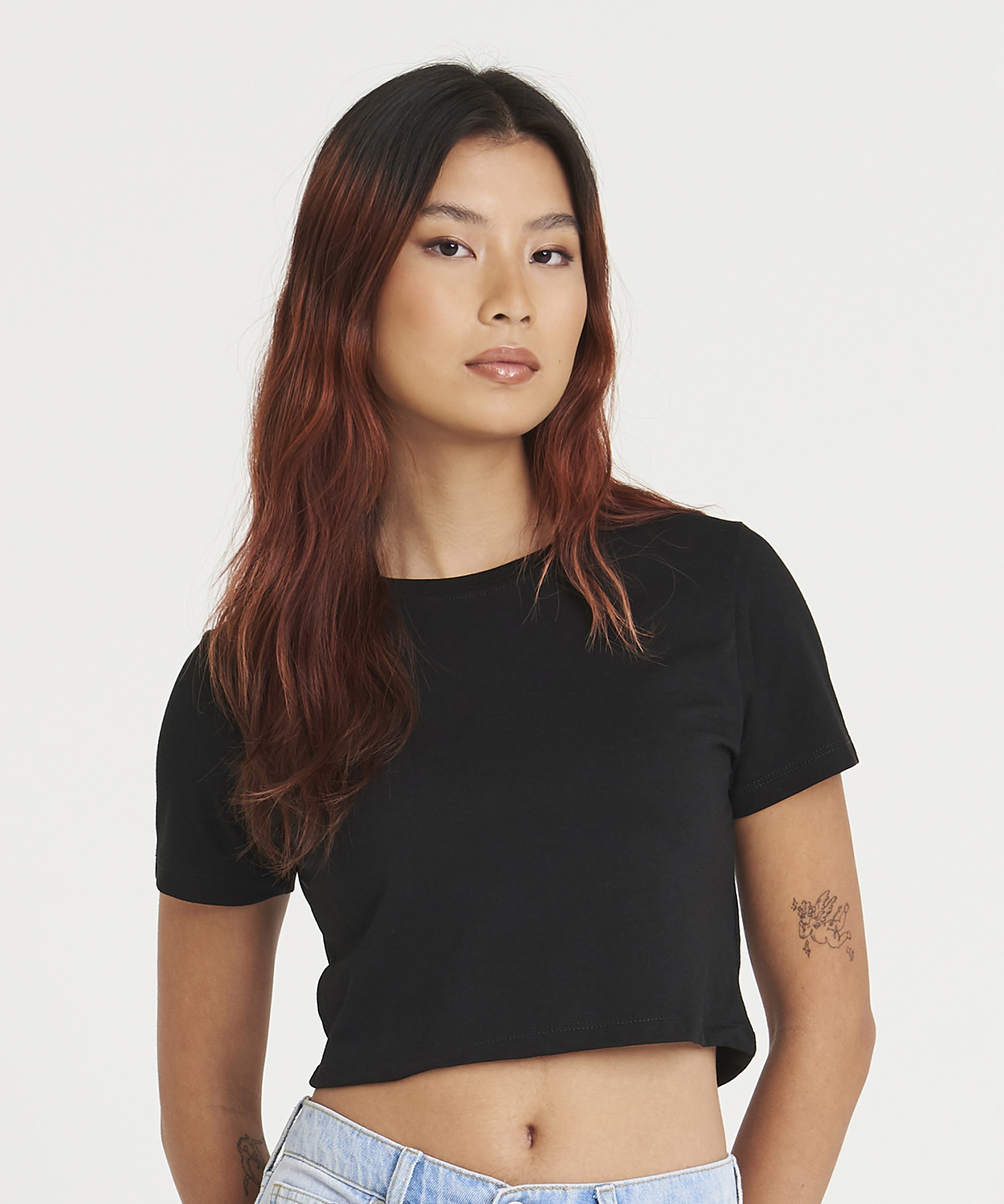 Women's triblend cropped t