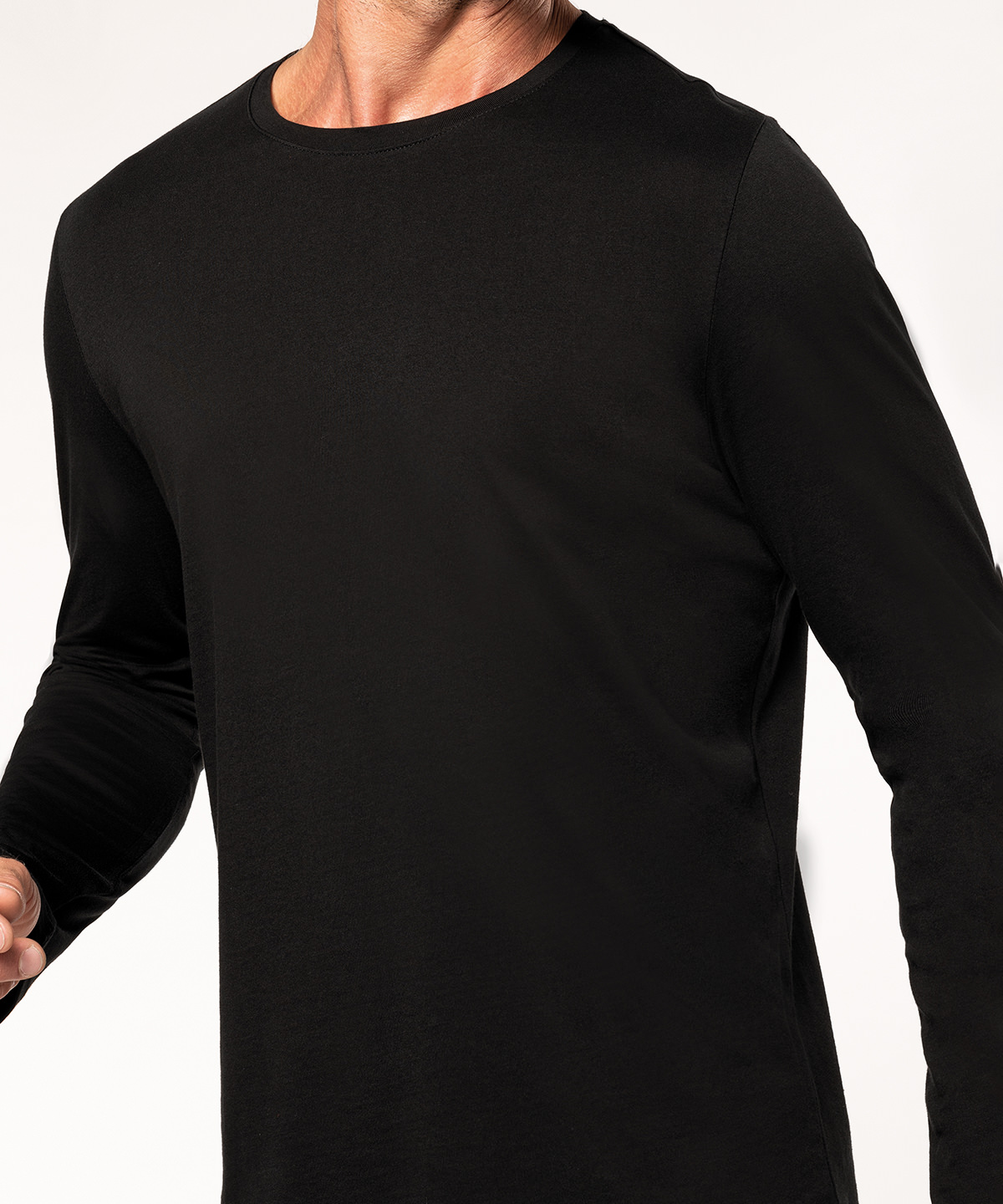 Men's long-sleeved crew neck t-shirt