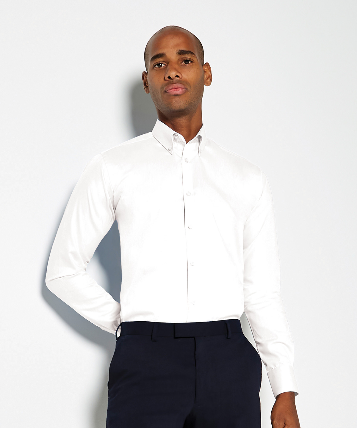 Slim fit non-iron oxford twill shirt long-sleeved (slim fit)