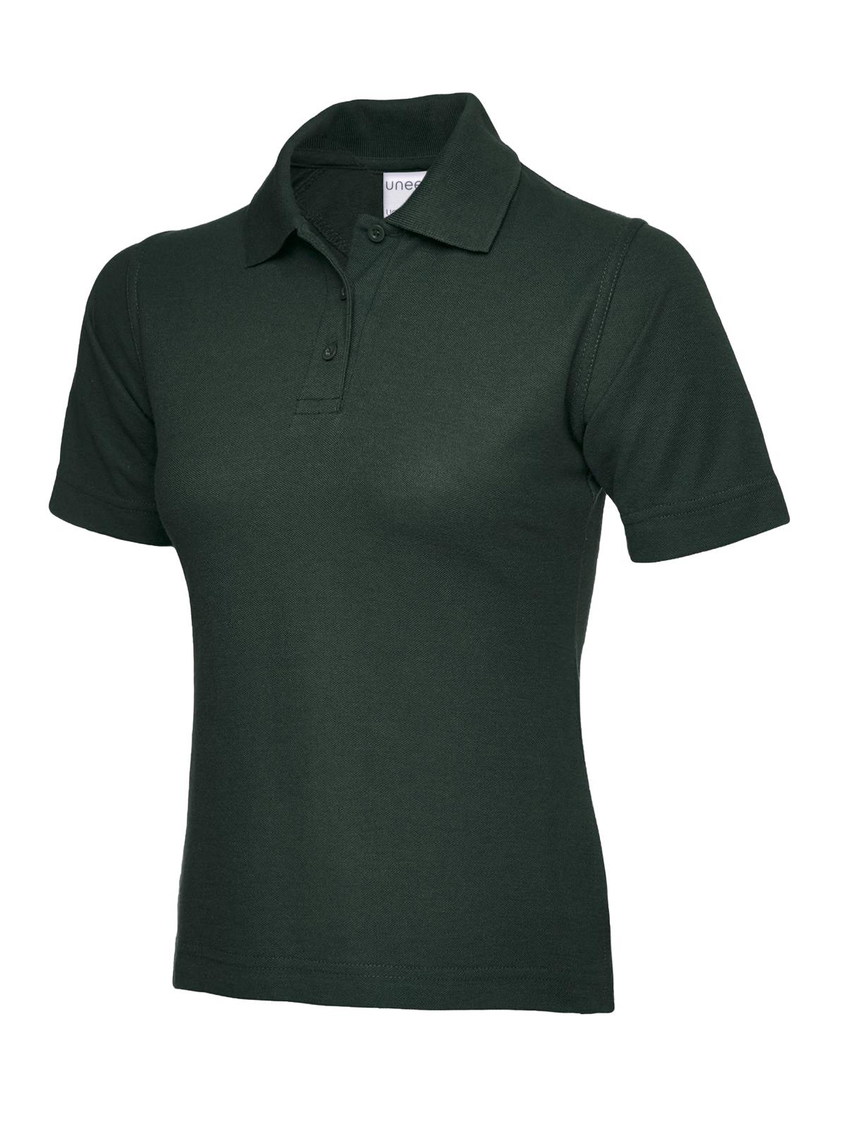 Ladies active cotton poloshirt