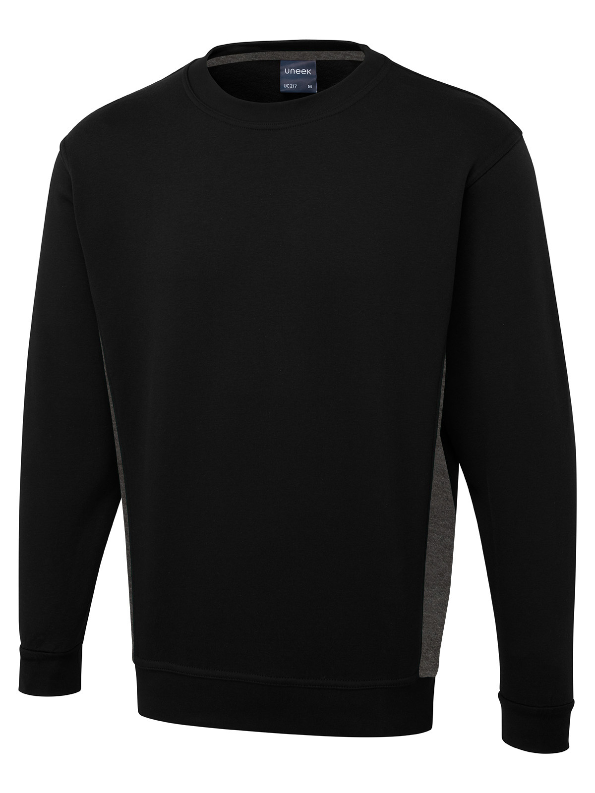 Two tone crew neck sweatshirt