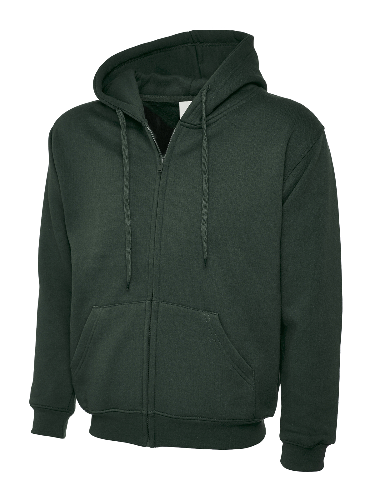 Adults classic full zip hooded sweatshirt