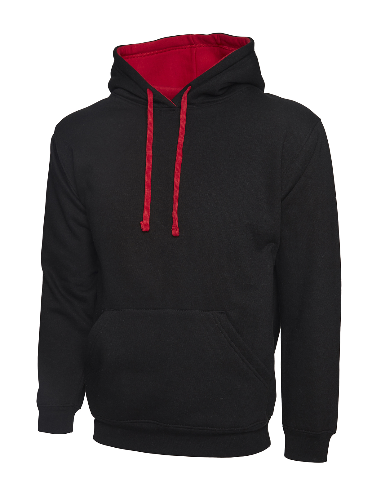 Contrast hooded sweatshirt