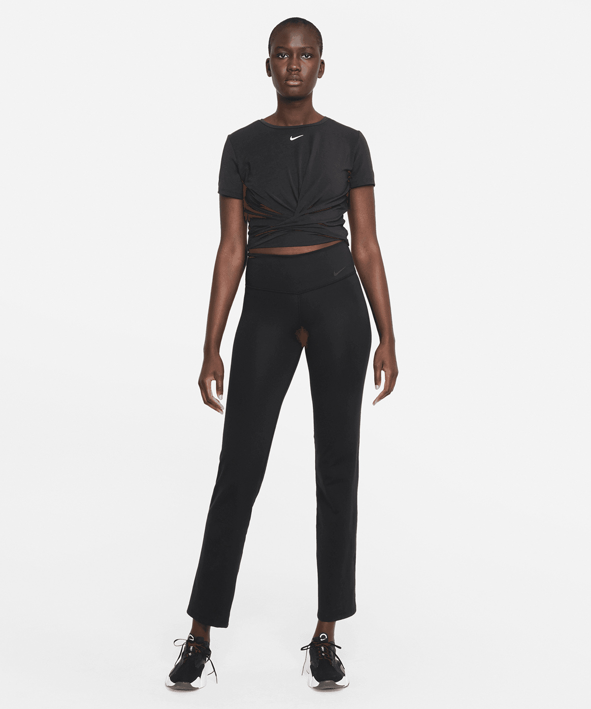 Women’s nike one luxe dri-fit short sleeve standard twist top