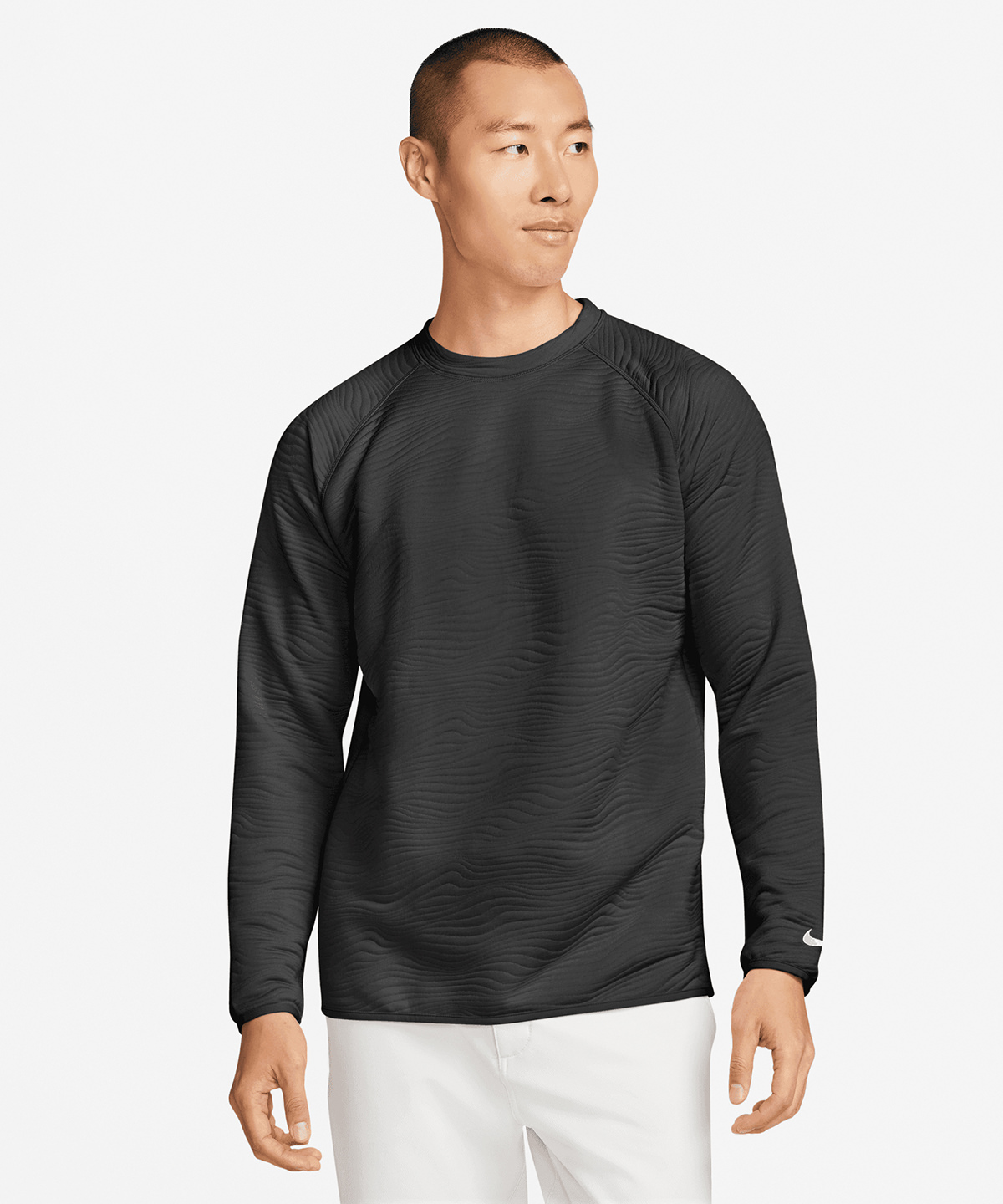 Nike dri-fit tour crew quilted top