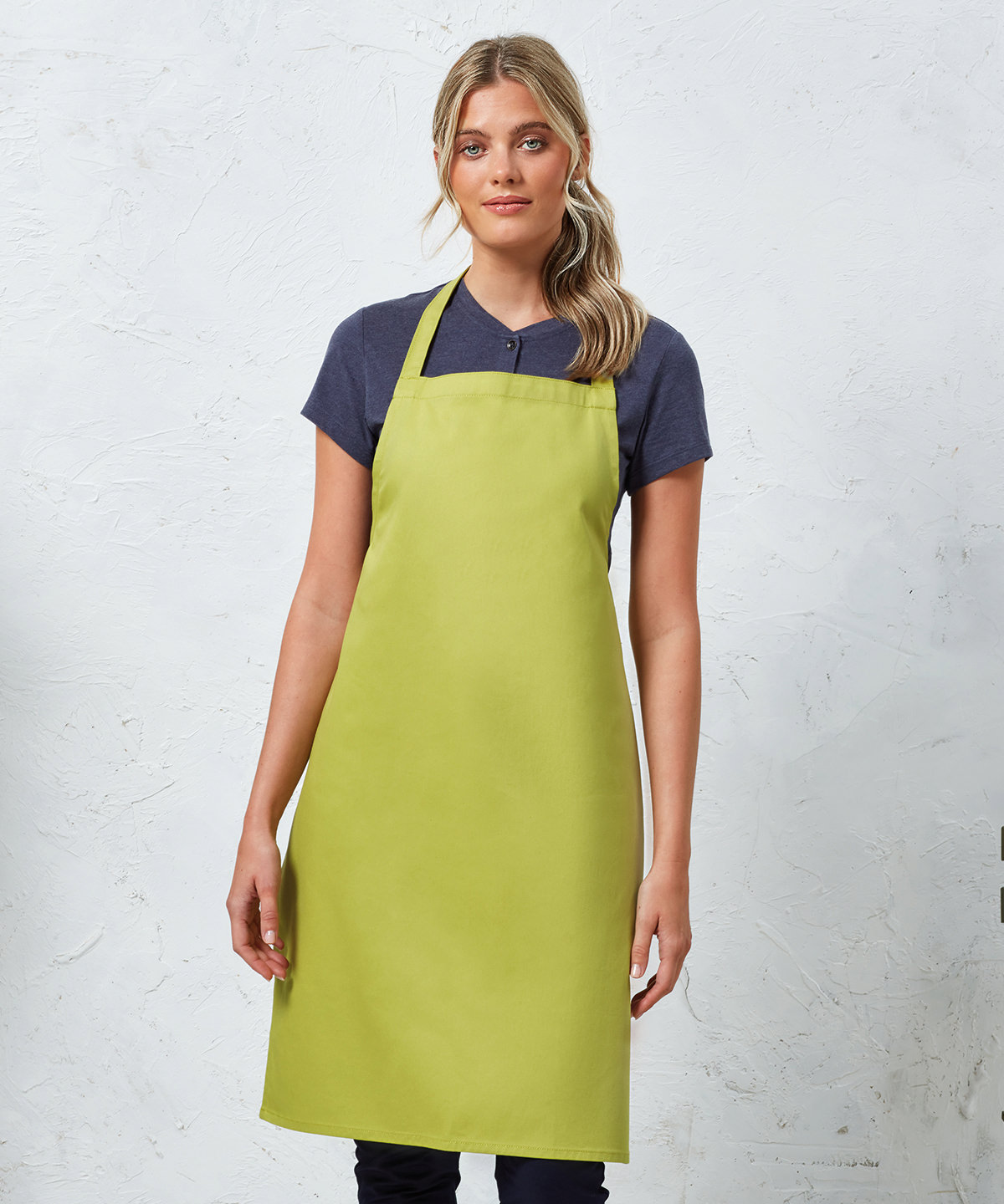 100% organic cotton bib apron
