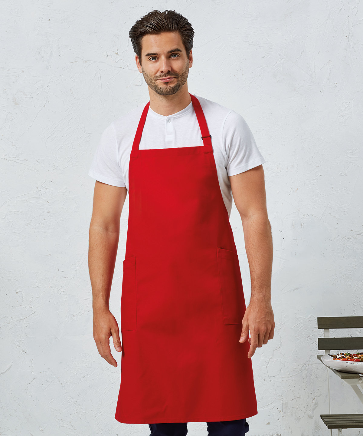 Recycled polyester & organic cotton apron