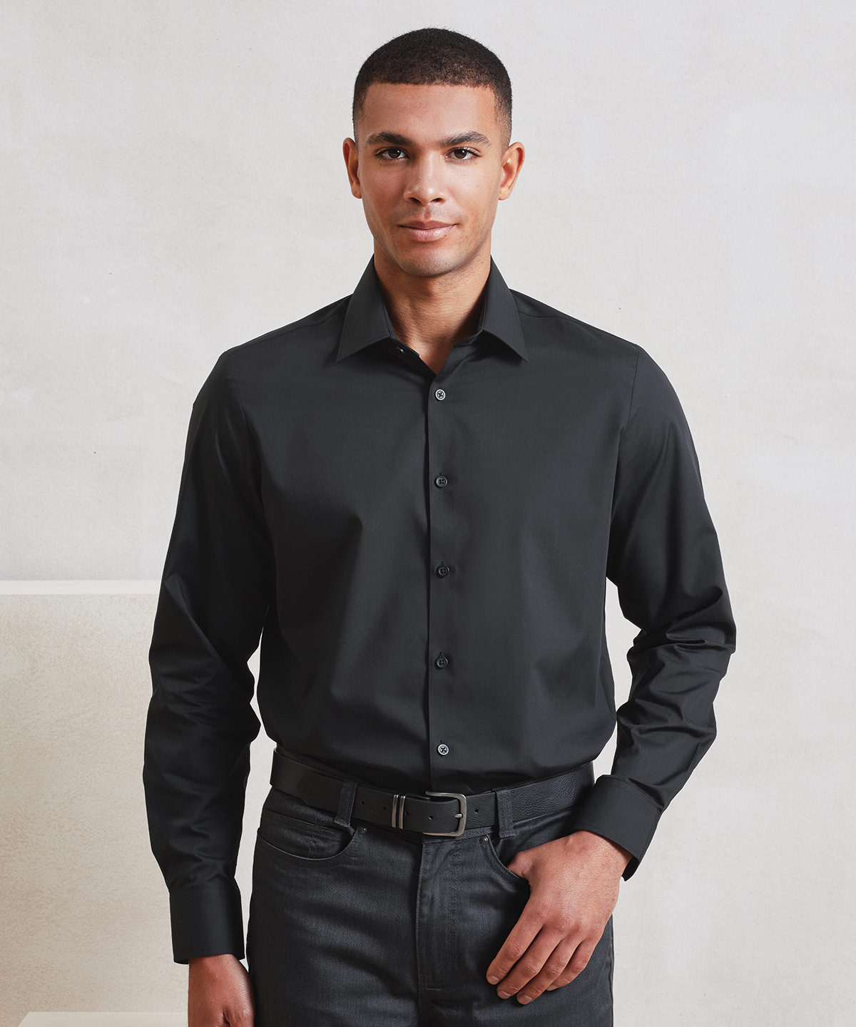 Long sleeve ‘recyclight’ poplin shirt
