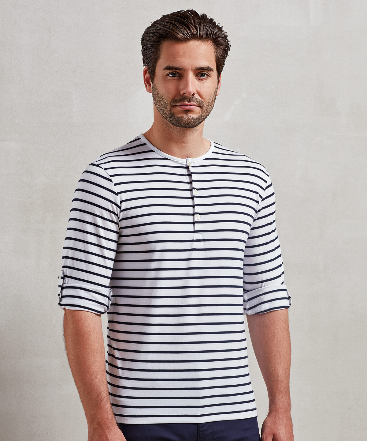Long john roll-sleeve tee