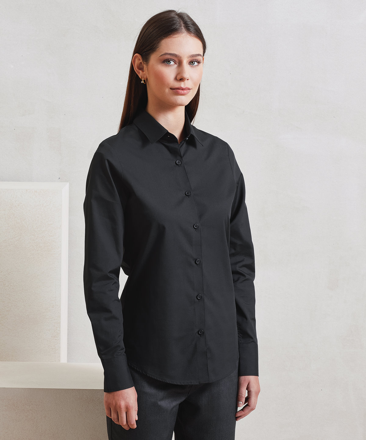 Women’s long sleeve ‘recyclight’ poplin shirt